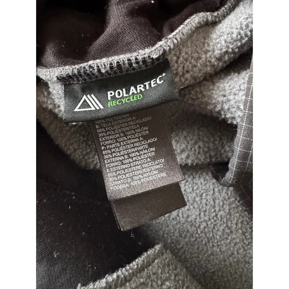 The North Face Denali Polartec Fleece Jacket Mens XXL Grey Grid Tech Y2K T132